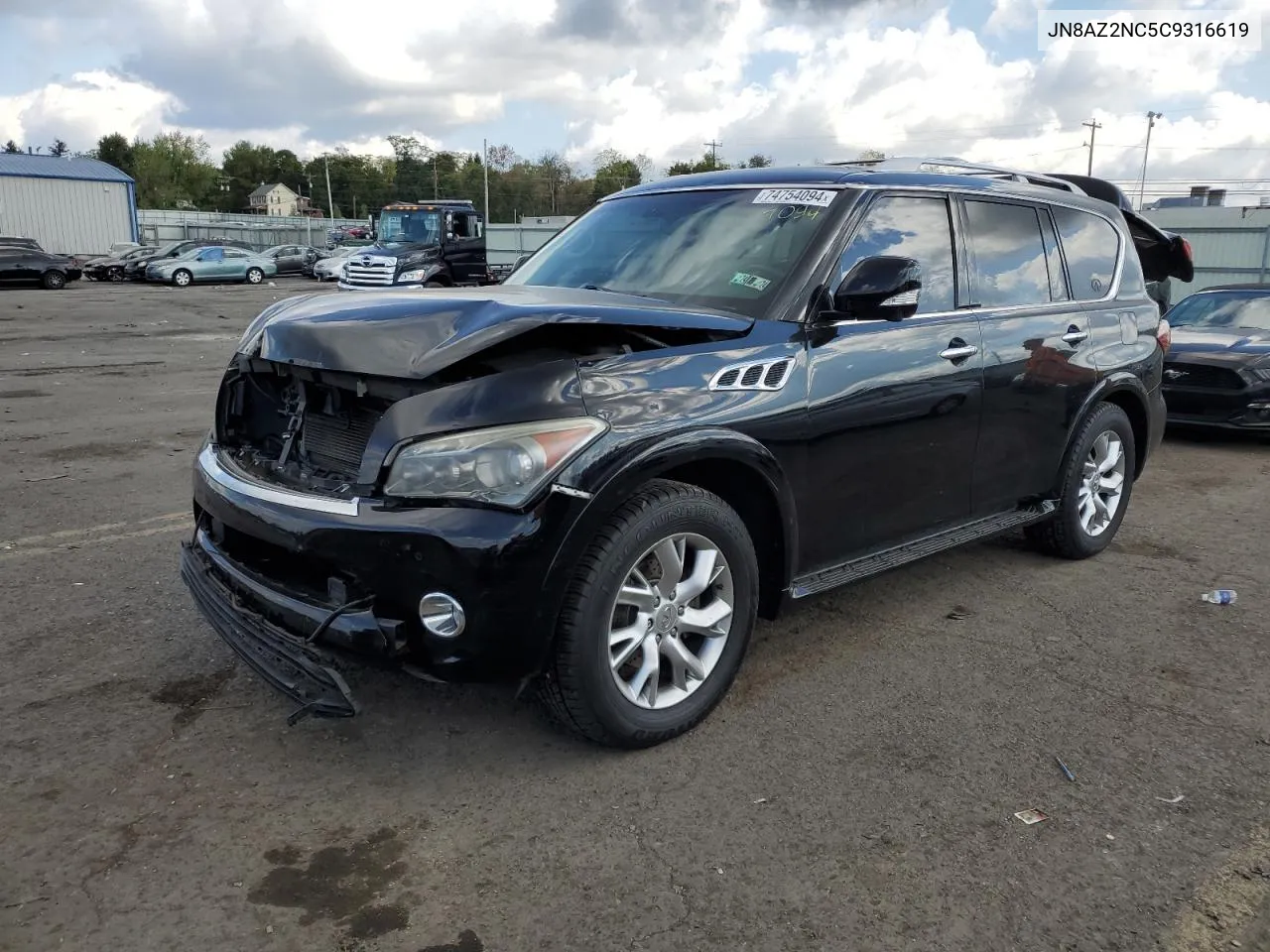 2012 Infiniti Qx56 VIN: JN8AZ2NC5C9316619 Lot: 74754094