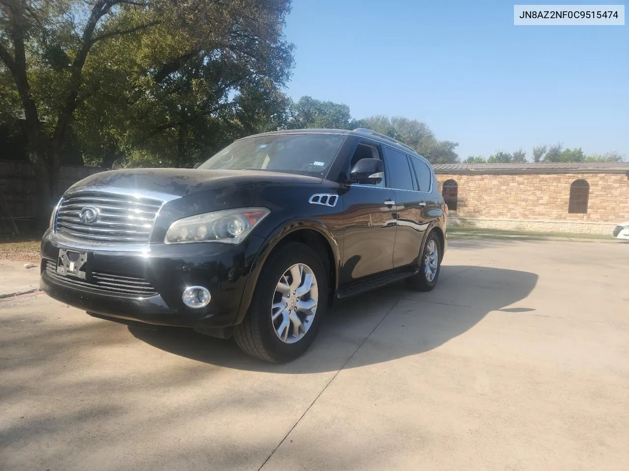 2012 Infiniti Qx56 VIN: JN8AZ2NF0C9515474 Lot: 76162974