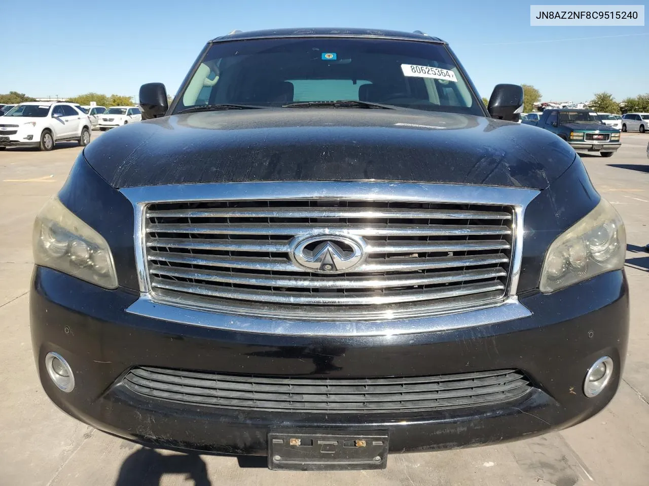 2012 Infiniti Qx56 VIN: JN8AZ2NF8C9515240 Lot: 80625364