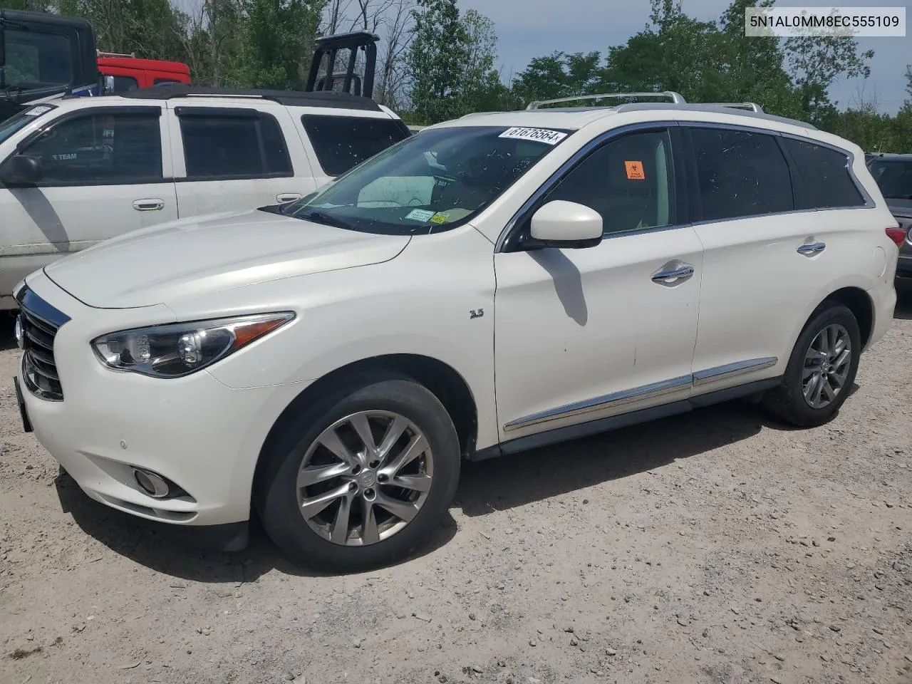 2014 Infiniti Qx60 VIN: 5N1AL0MM8EC555109 Lot: 61676564