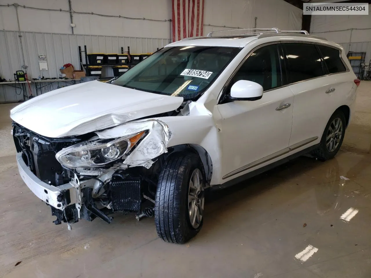 2014 Infiniti Qx60 VIN: 5N1AL0MN5EC544304 Lot: 61855794