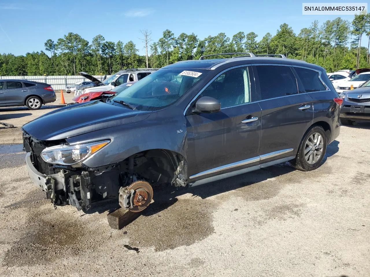 2014 Infiniti Qx60 VIN: 5N1AL0MM4EC535147 Lot: 61862604