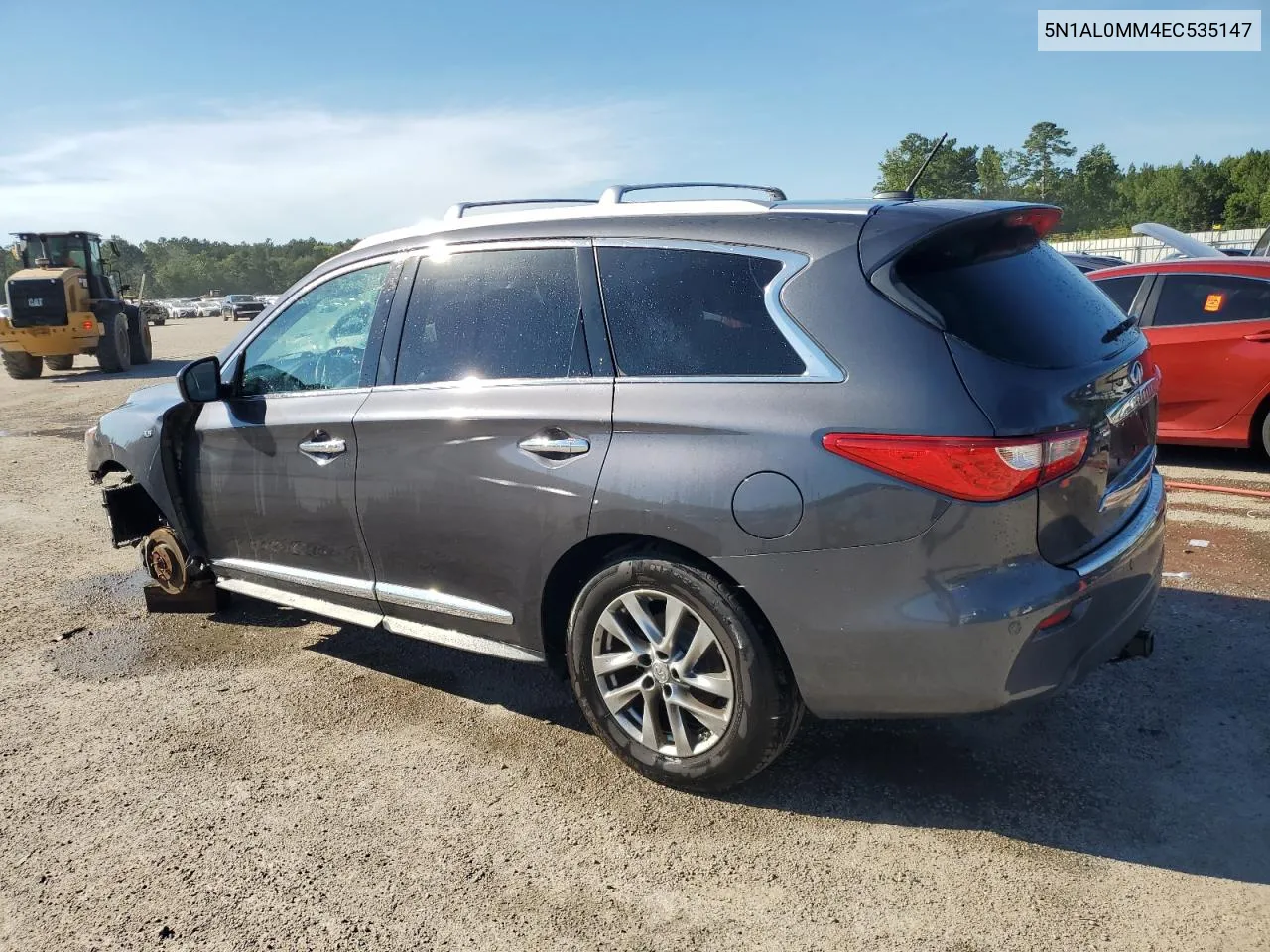 2014 Infiniti Qx60 VIN: 5N1AL0MM4EC535147 Lot: 61862604