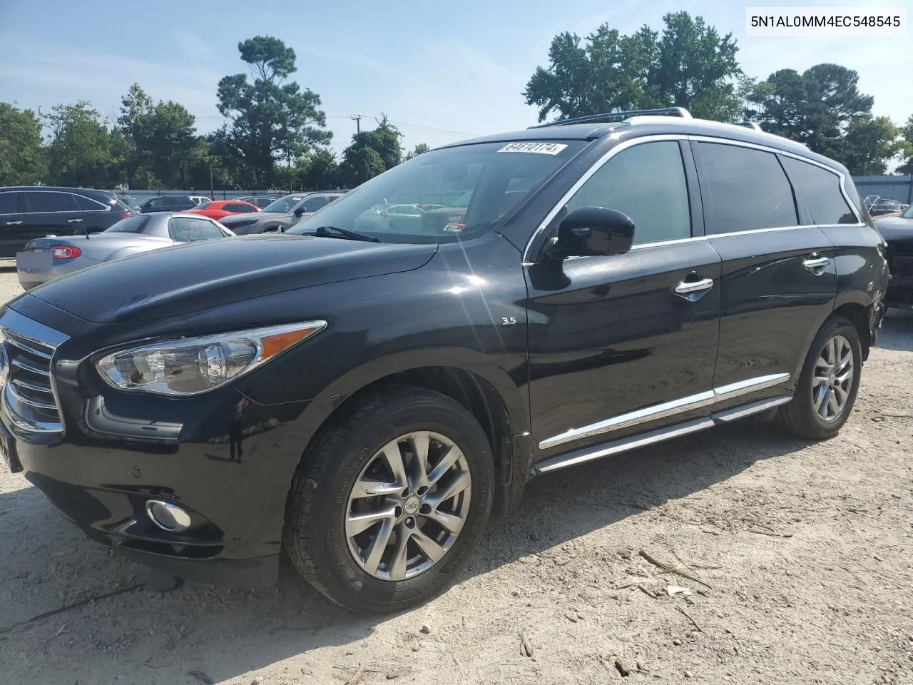 2014 Infiniti Qx60 VIN: 5N1AL0MM4EC548545 Lot: 64610174