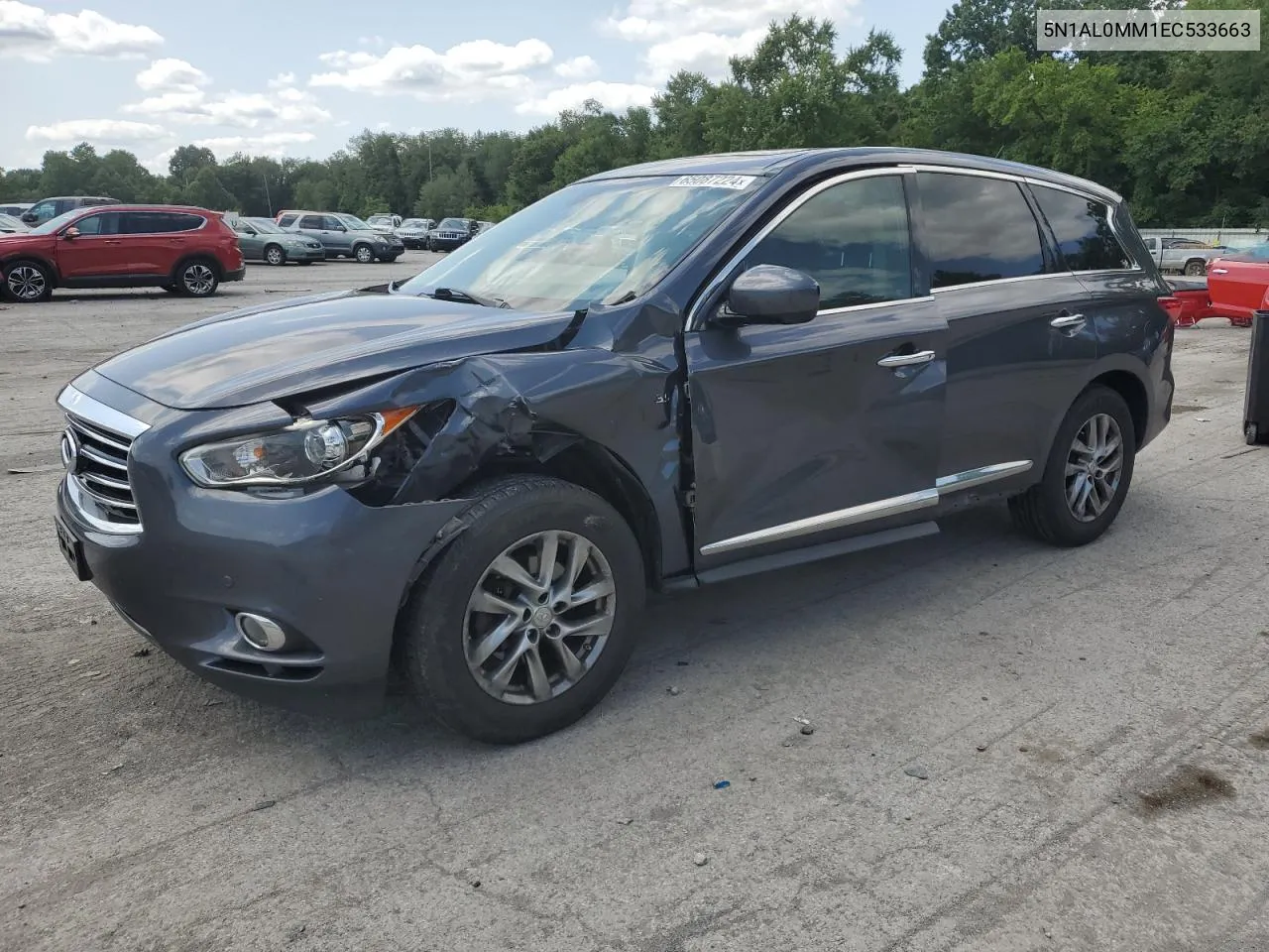 2014 Infiniti Qx60 VIN: 5N1AL0MM1EC533663 Lot: 65087224