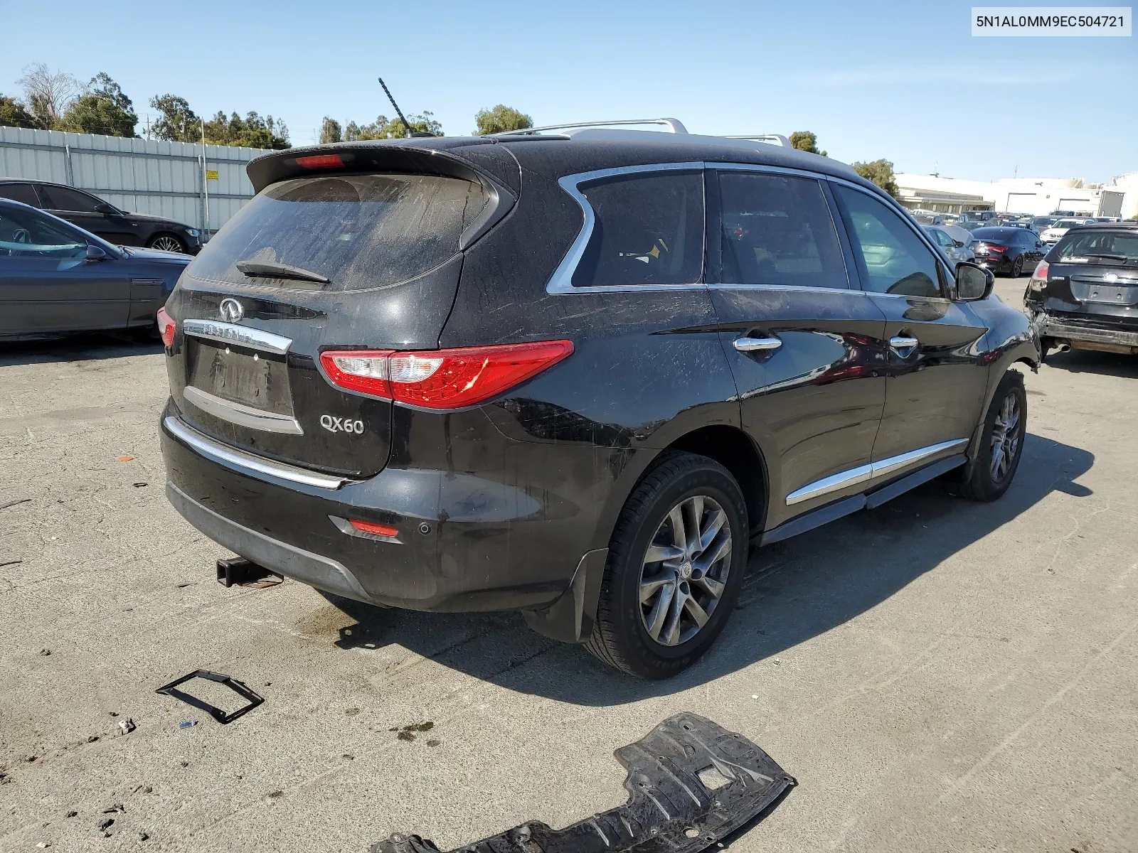 2014 Infiniti Qx60 VIN: 5N1AL0MM9EC504721 Lot: 65602984