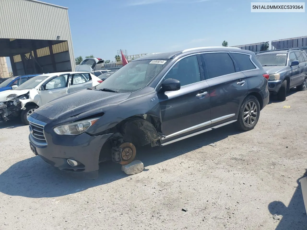 2014 Infiniti Qx60 VIN: 5N1AL0MMXEC539364 Lot: 65995014