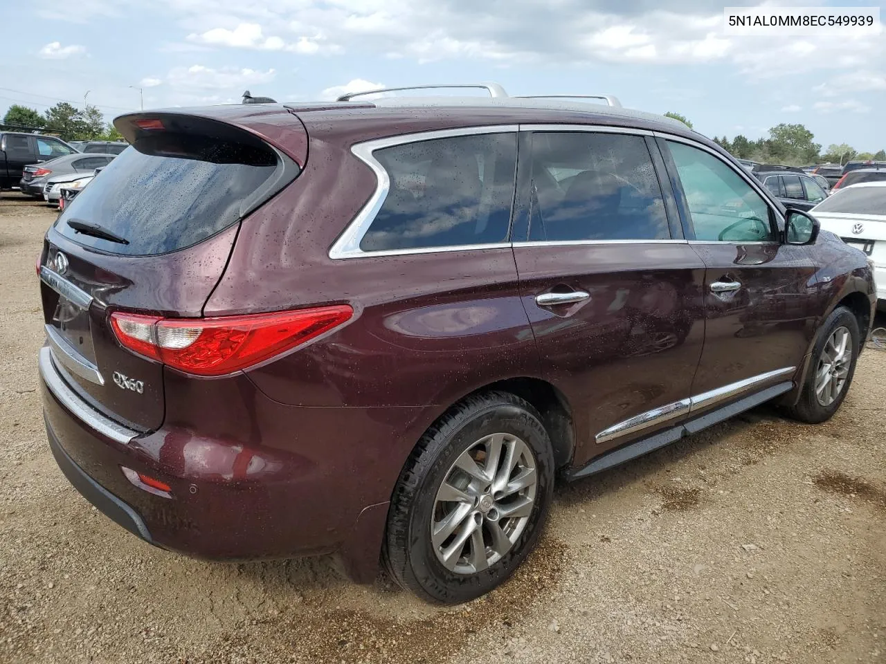 2014 Infiniti Qx60 VIN: 5N1AL0MM8EC549939 Lot: 67505784