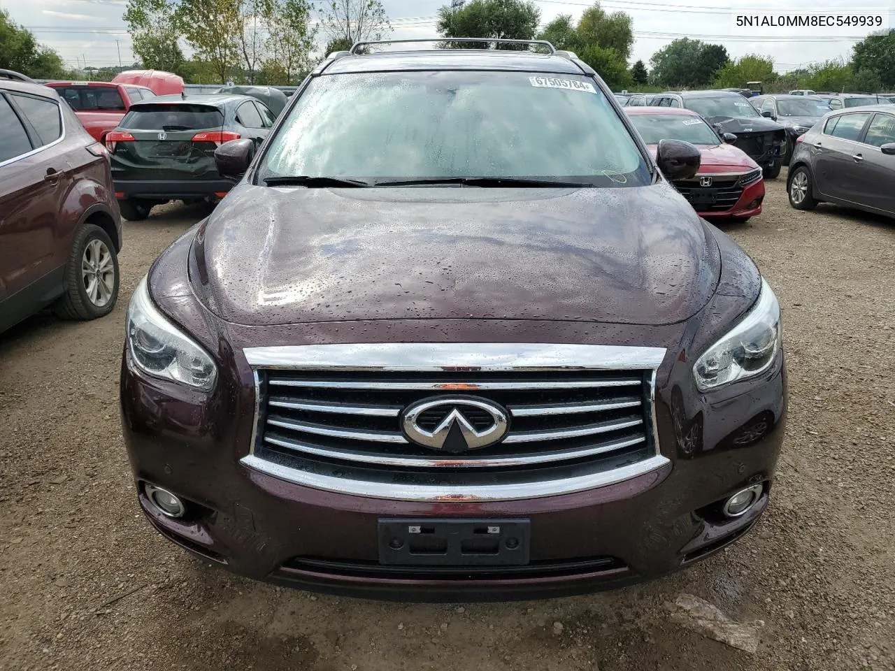 2014 Infiniti Qx60 VIN: 5N1AL0MM8EC549939 Lot: 67505784