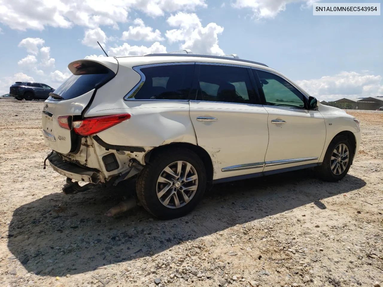 2014 Infiniti Qx60 VIN: 5N1AL0MN6EC543954 Lot: 67829224