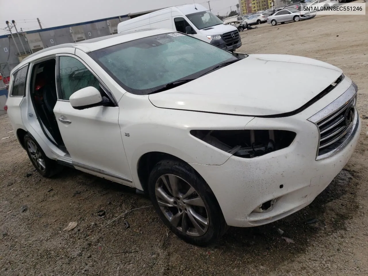 2014 Infiniti Qx60 VIN: 5N1AL0MN8EC551246 Lot: 69478614