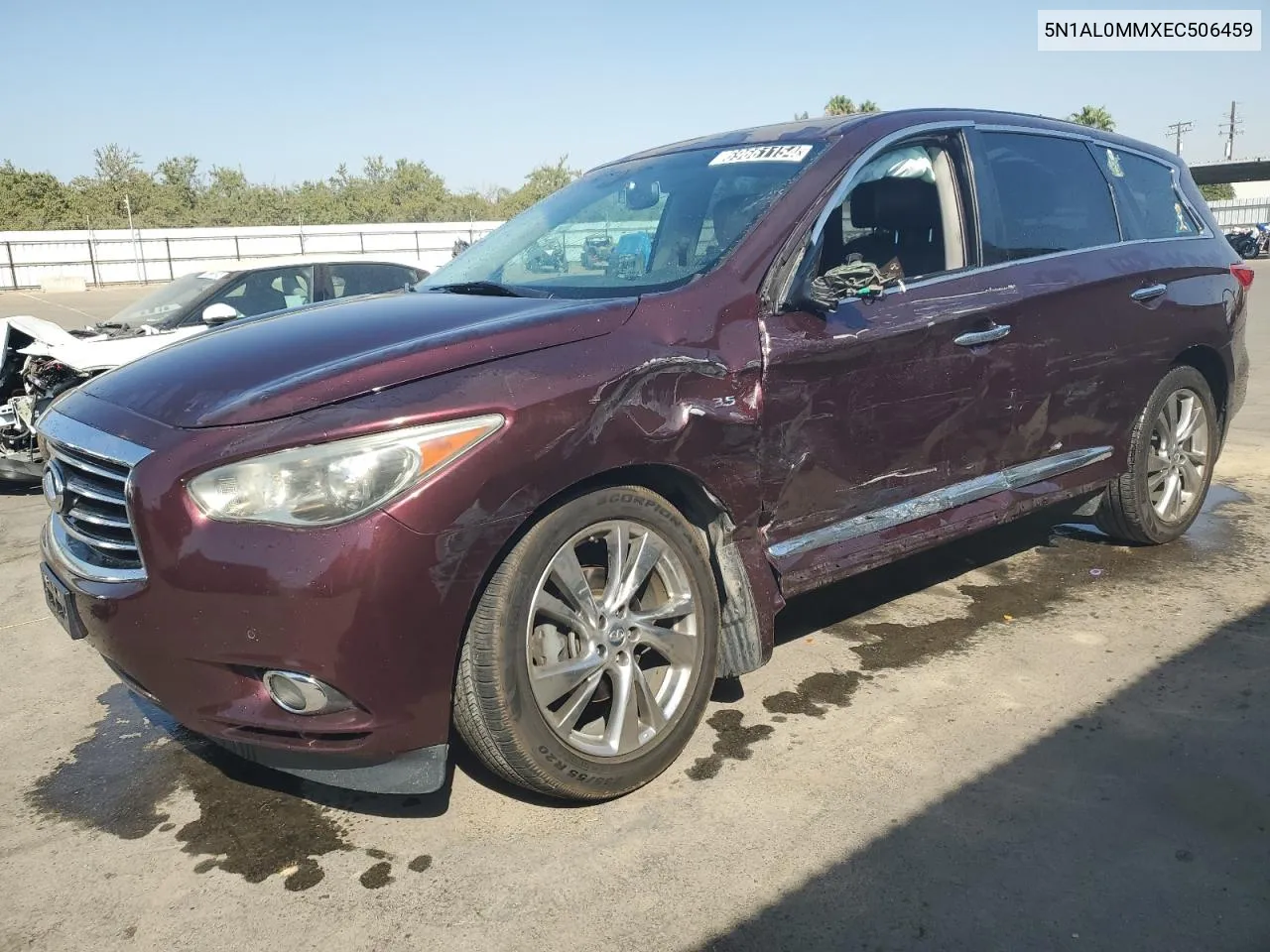 2014 Infiniti Qx60 VIN: 5N1AL0MMXEC506459 Lot: 69661154