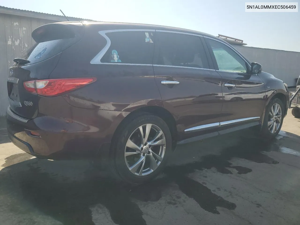 2014 Infiniti Qx60 VIN: 5N1AL0MMXEC506459 Lot: 69661154