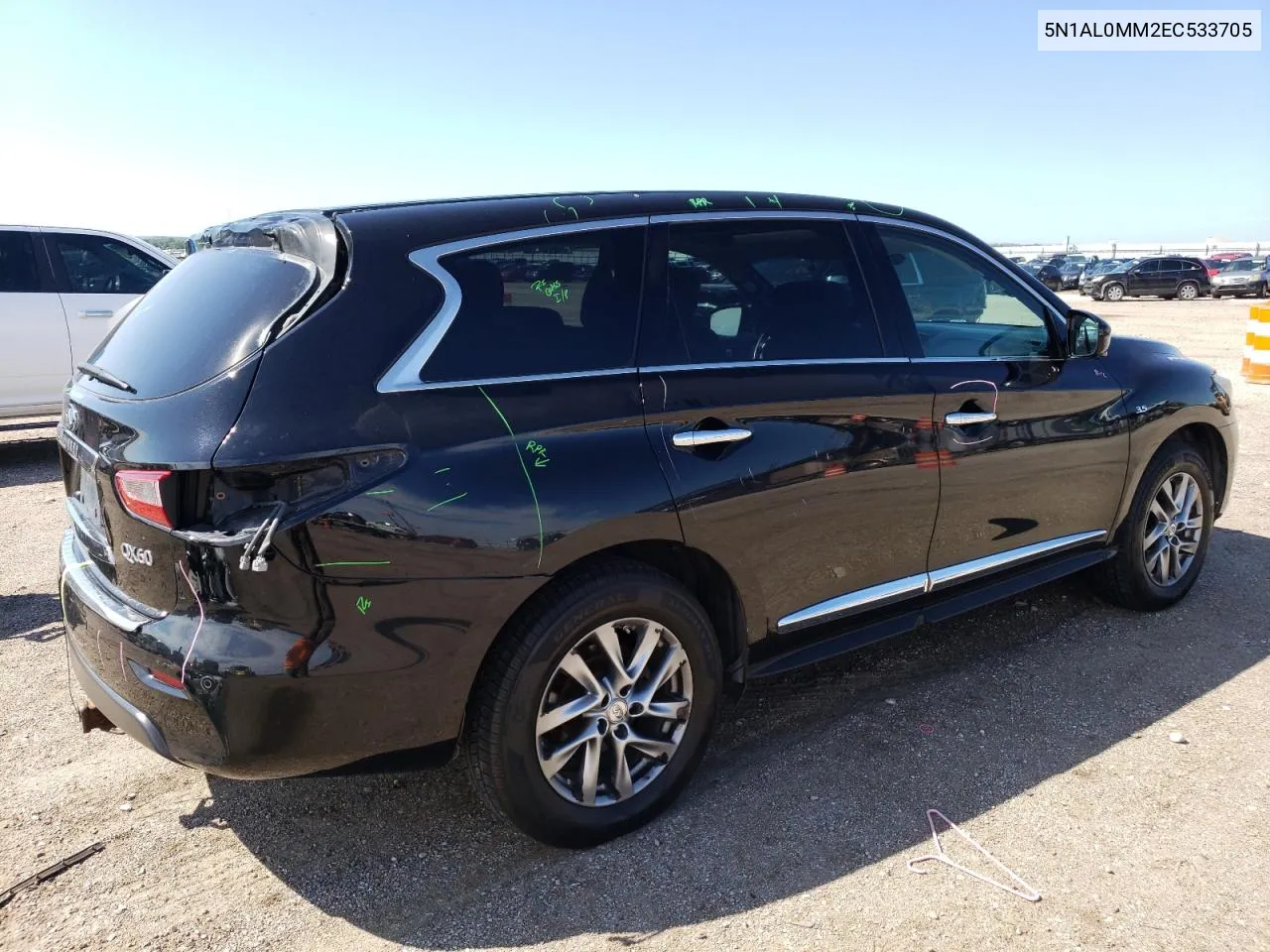 2014 Infiniti Qx60 VIN: 5N1AL0MM2EC533705 Lot: 69954194