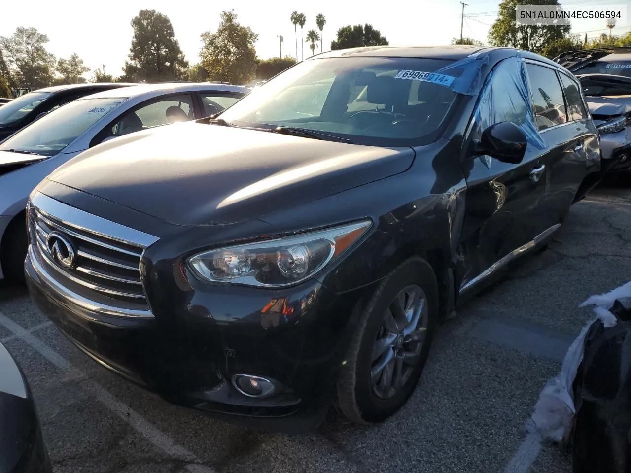 2014 Infiniti Qx60 VIN: 5N1AL0MN4EC506594 Lot: 69969914