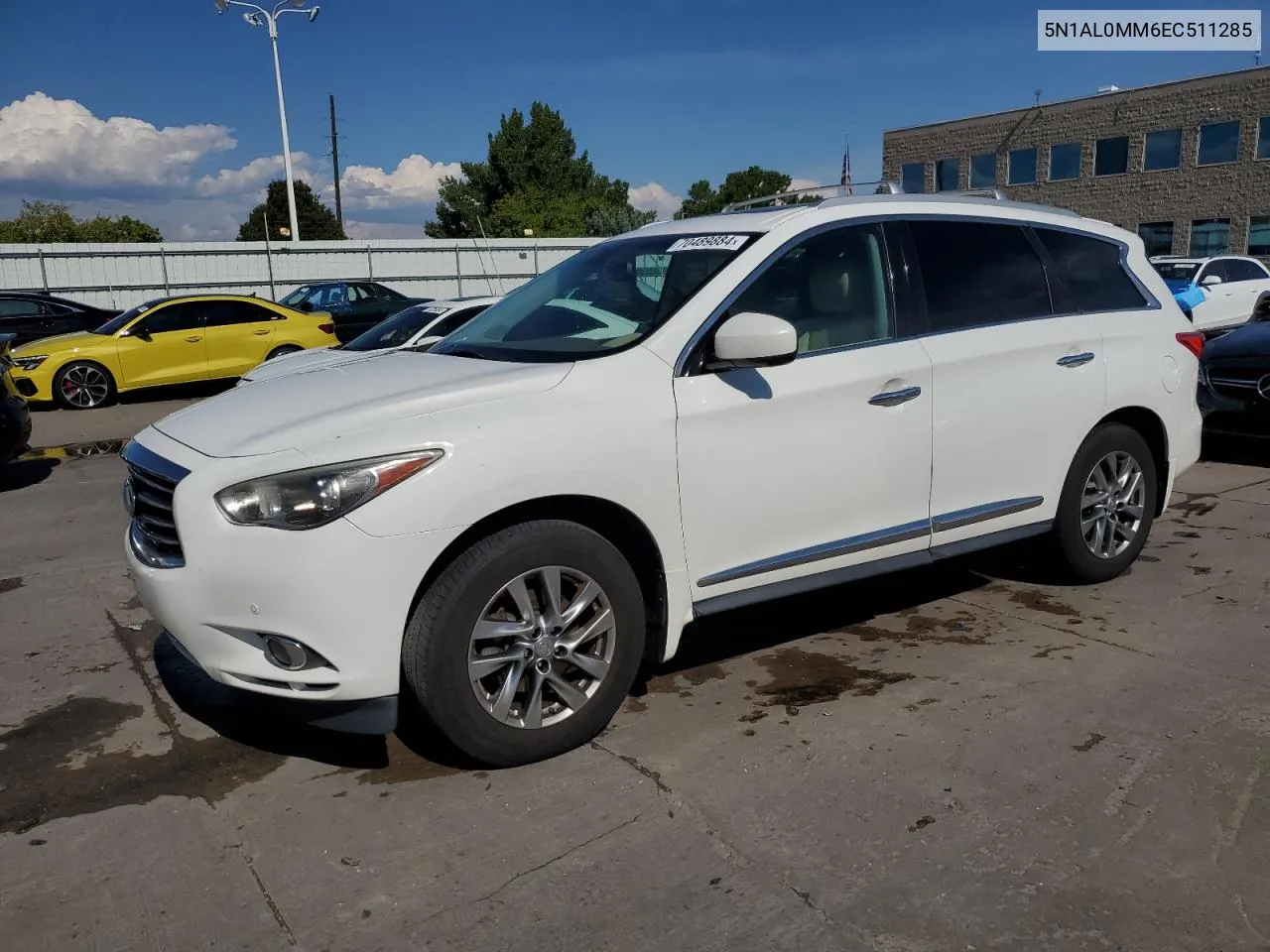 2014 Infiniti Qx60 VIN: 5N1AL0MM6EC511285 Lot: 70489884