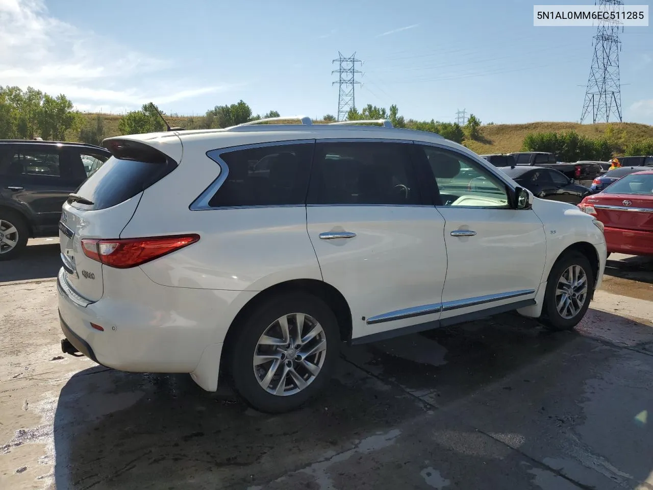 2014 Infiniti Qx60 VIN: 5N1AL0MM6EC511285 Lot: 70489884