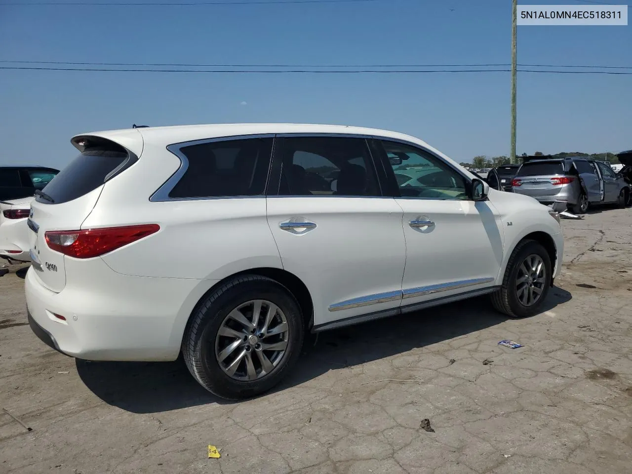 2014 Infiniti Qx60 VIN: 5N1AL0MN4EC518311 Lot: 70920084