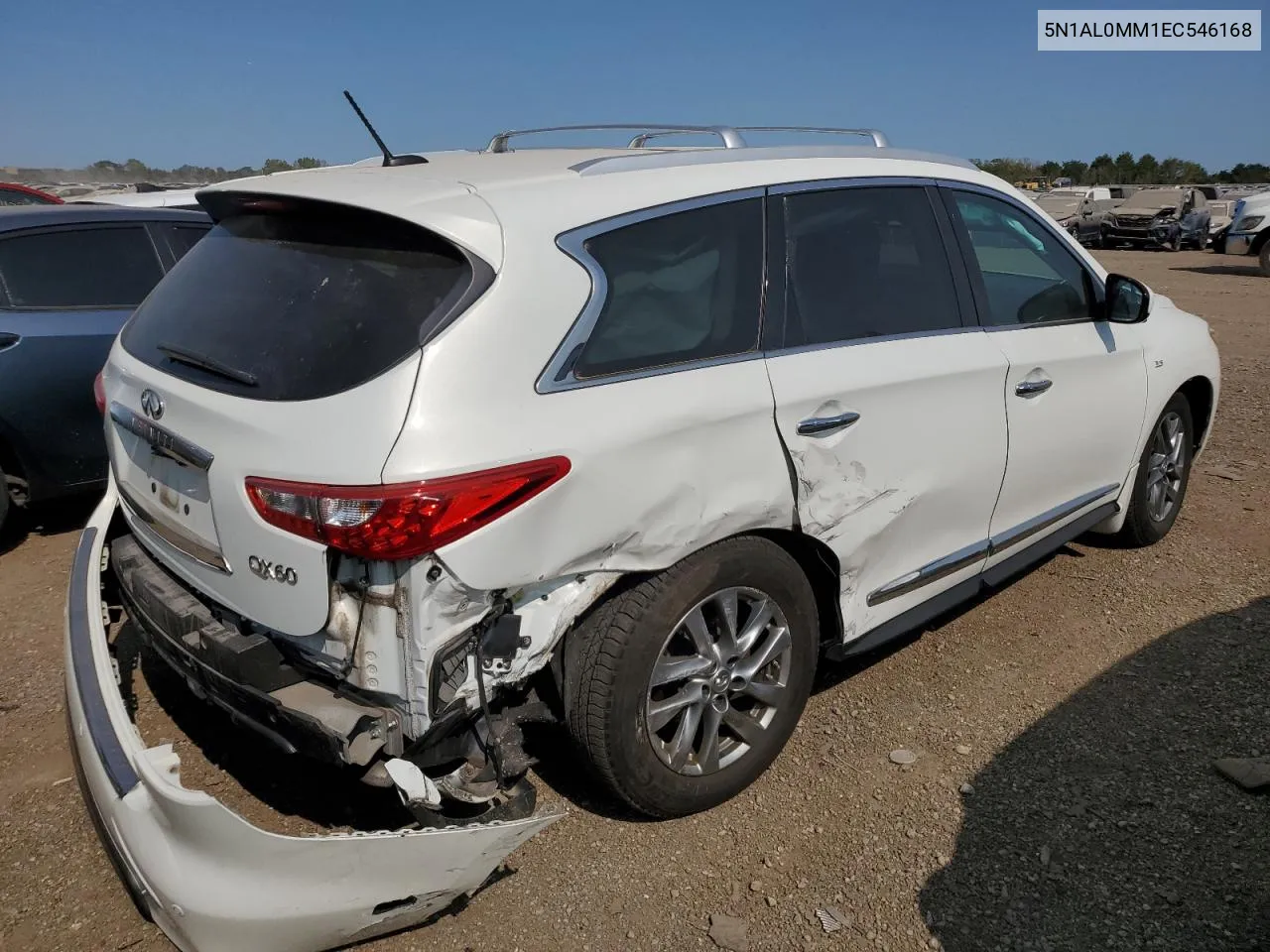 2014 Infiniti Qx60 VIN: 5N1AL0MM1EC546168 Lot: 71036004