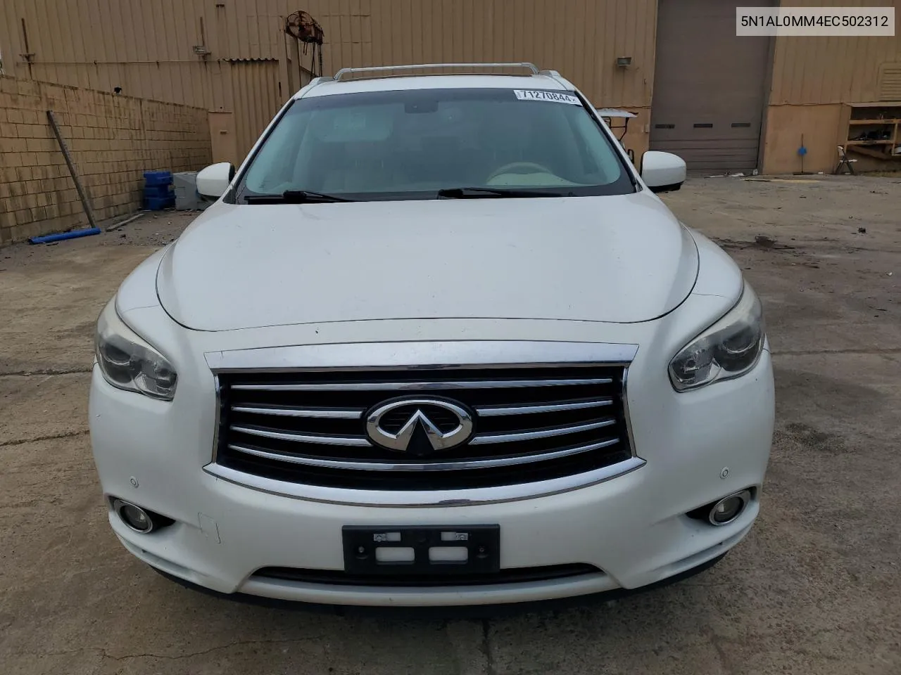 2014 Infiniti Qx60 VIN: 5N1AL0MM4EC502312 Lot: 71270844