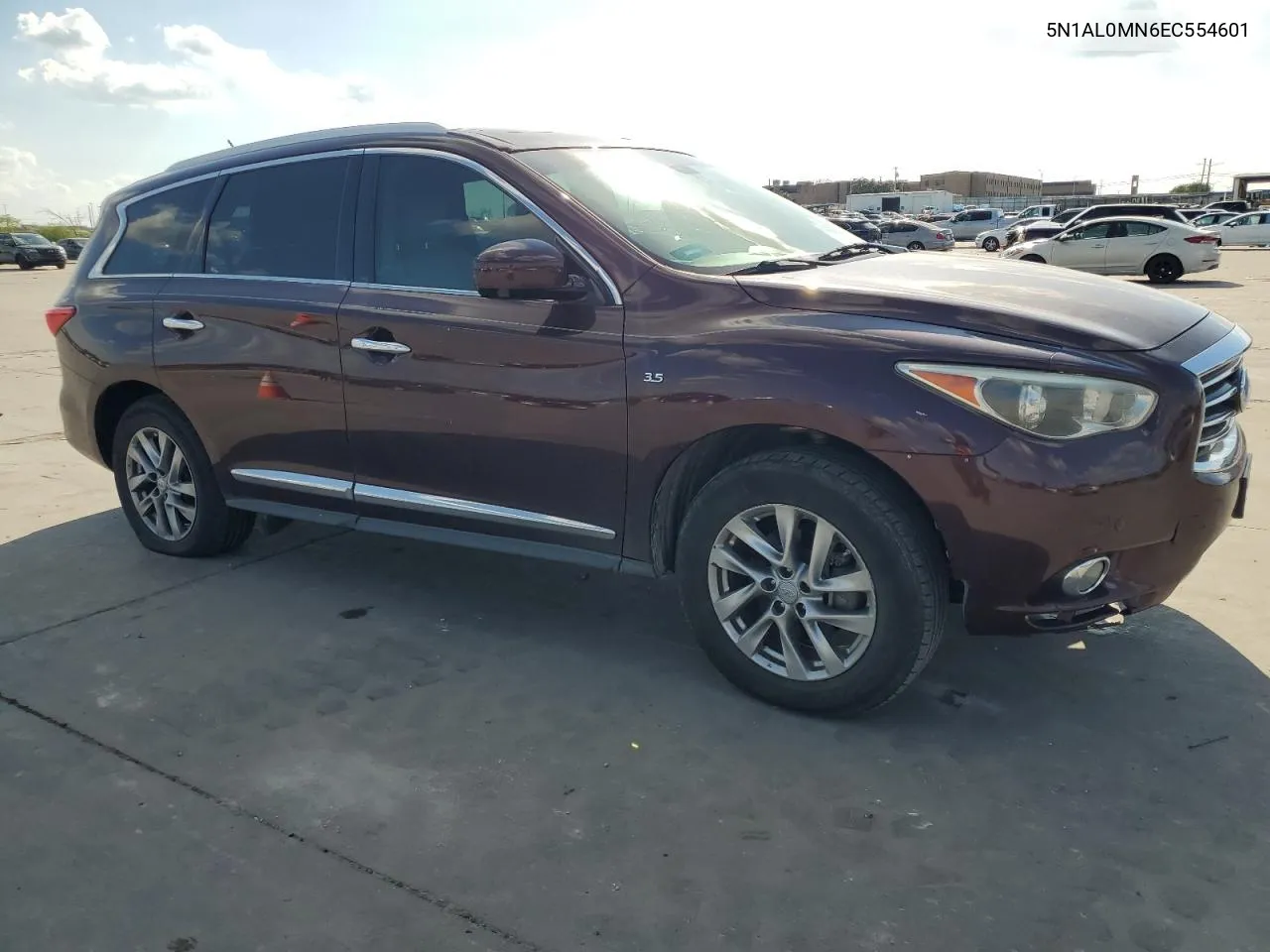 2014 Infiniti Qx60 VIN: 5N1AL0MN6EC554601 Lot: 72020214