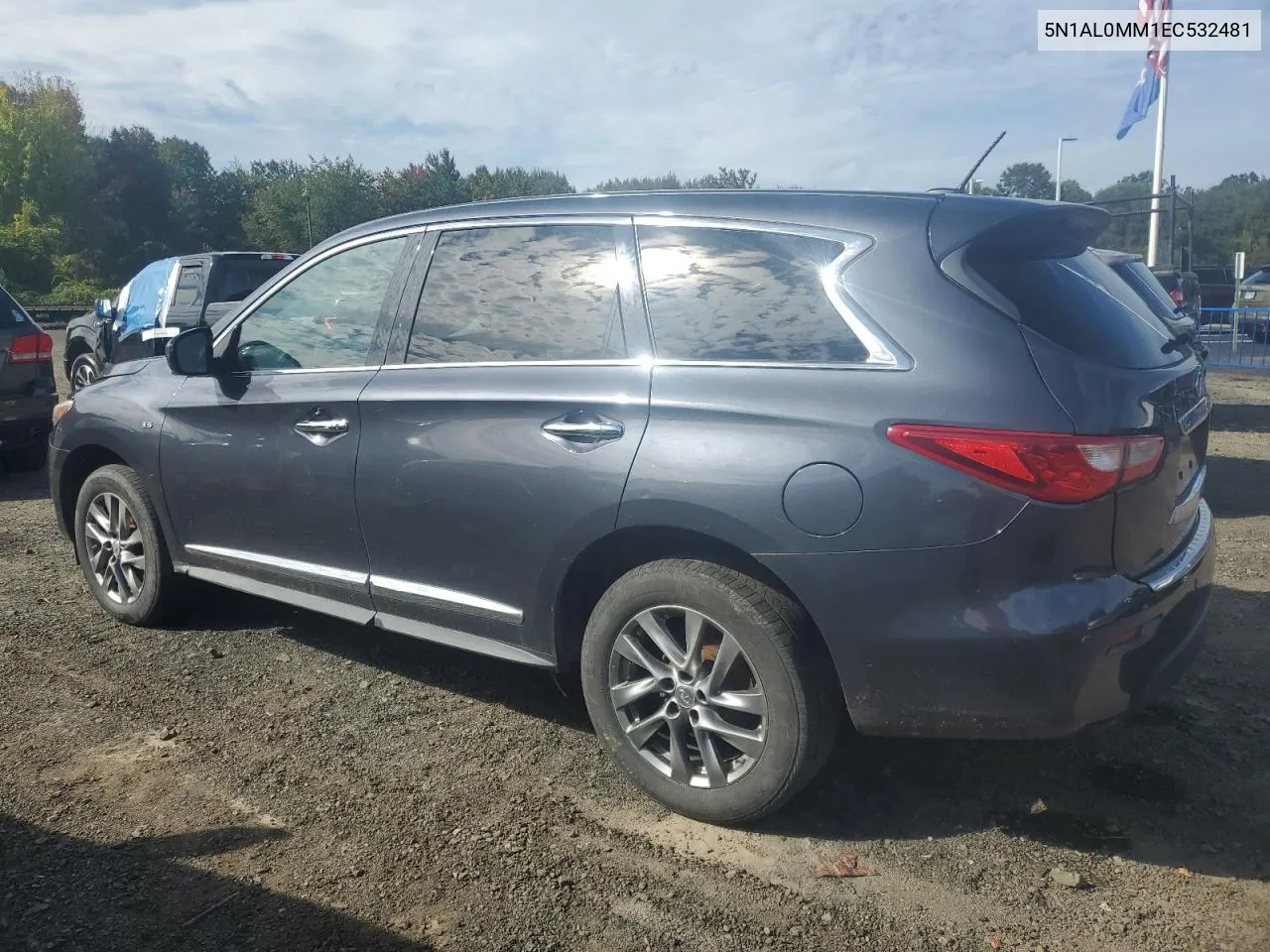 2014 Infiniti Qx60 VIN: 5N1AL0MM1EC532481 Lot: 72042044