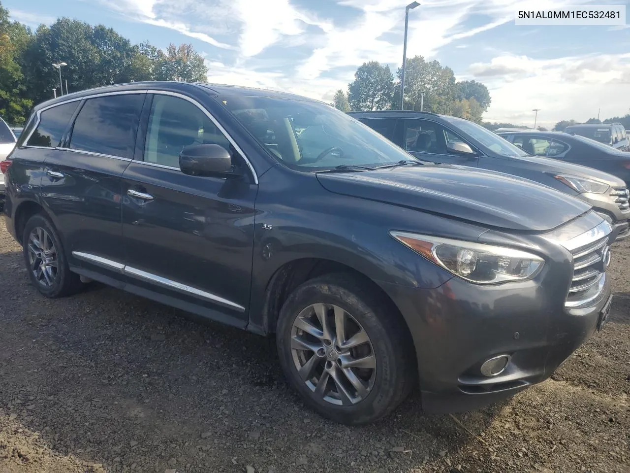 2014 Infiniti Qx60 VIN: 5N1AL0MM1EC532481 Lot: 72042044