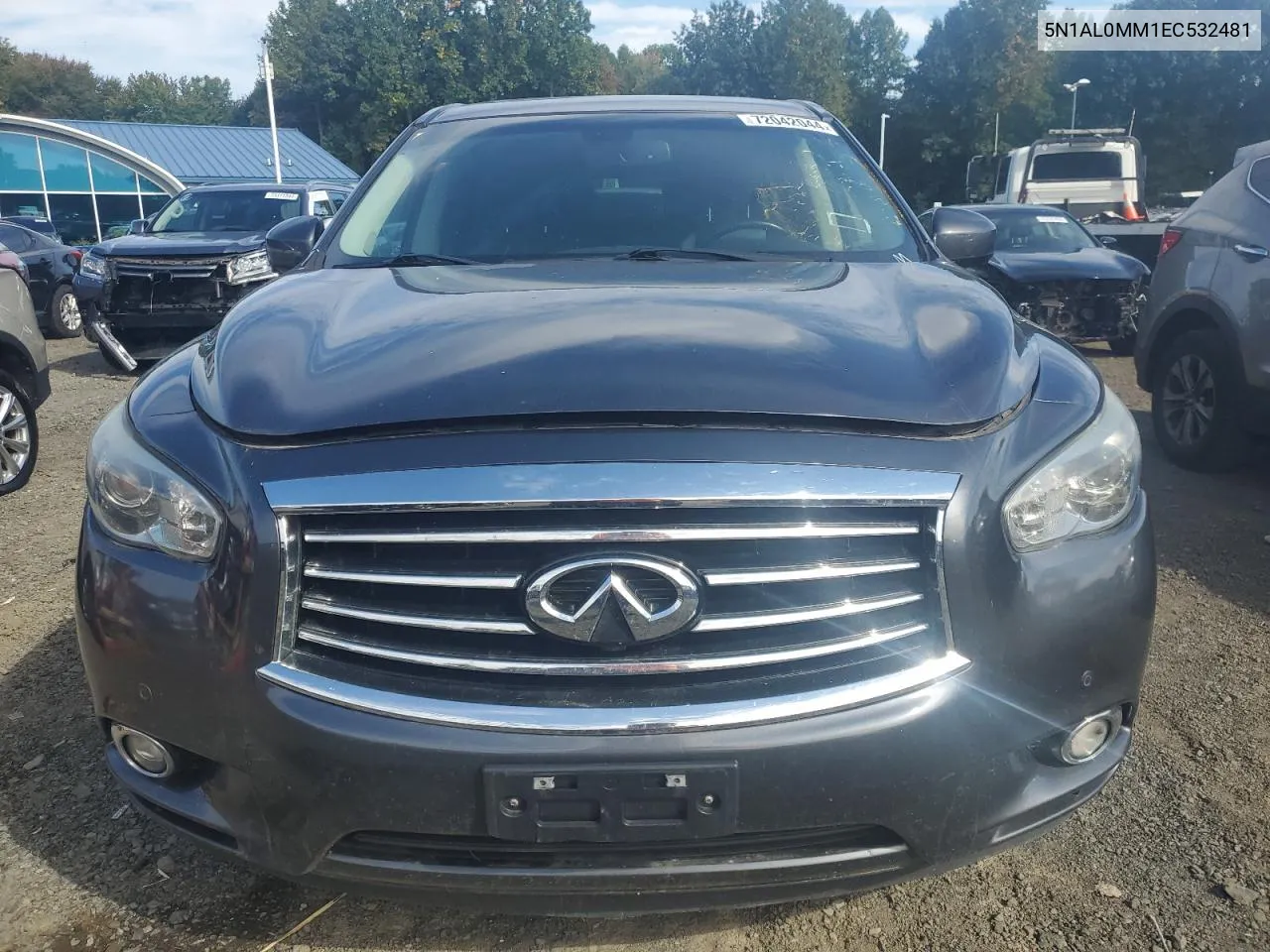 2014 Infiniti Qx60 VIN: 5N1AL0MM1EC532481 Lot: 72042044