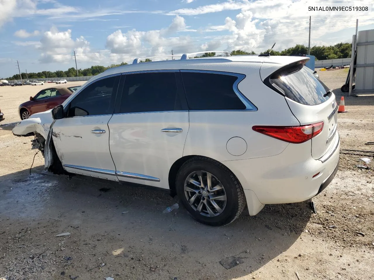 2014 Infiniti Qx60 VIN: 5N1AL0MN9EC519308 Lot: 72213004