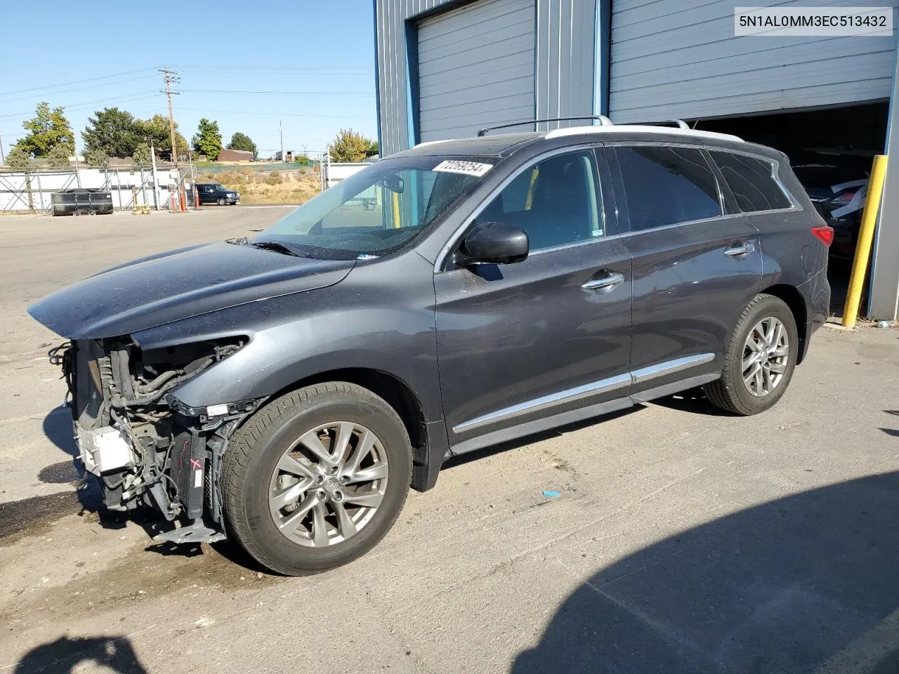 2014 Infiniti Qx60 VIN: 5N1AL0MM3EC513432 Lot: 72269254