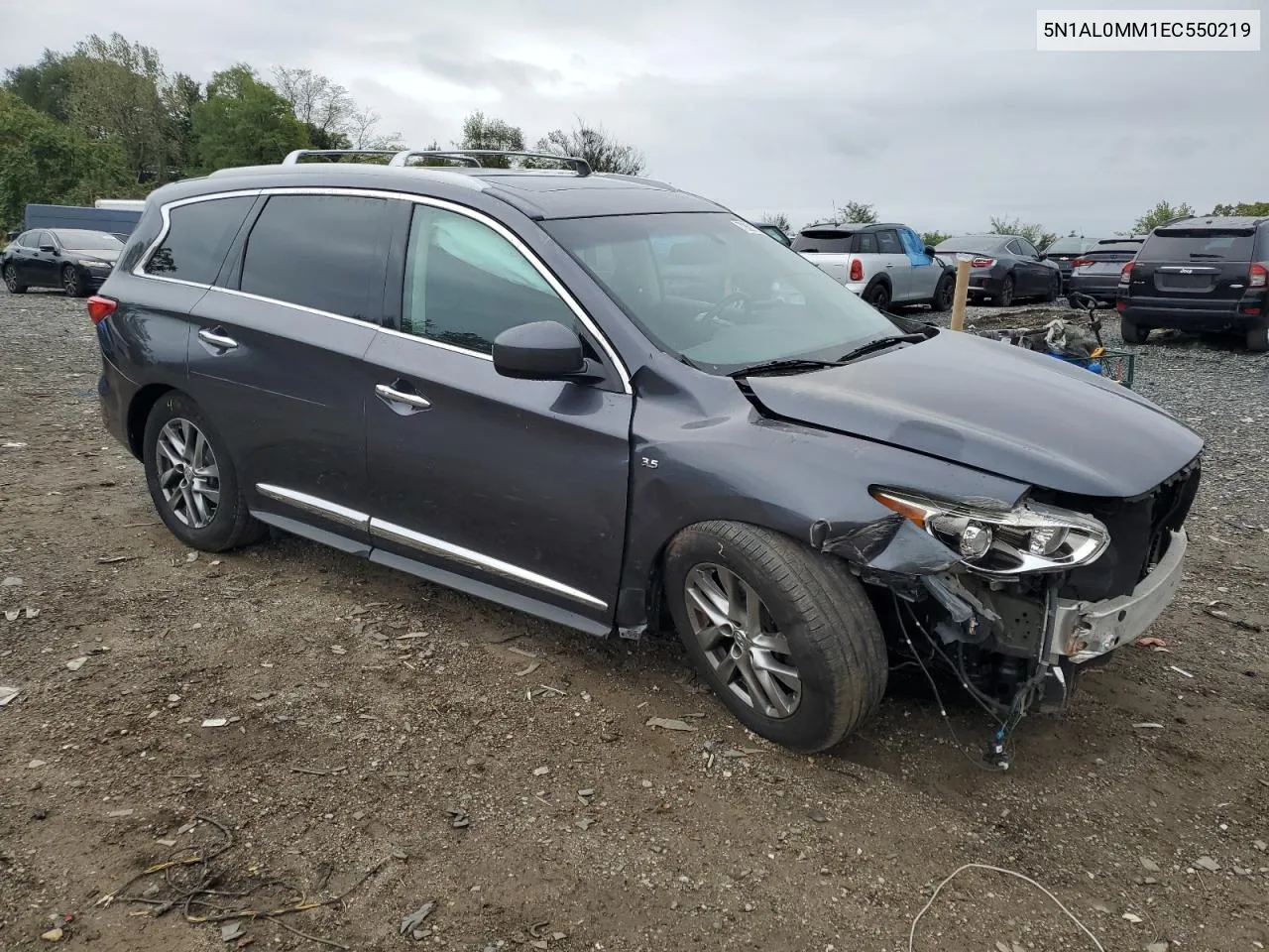 2014 Infiniti Qx60 VIN: 5N1AL0MM1EC550219 Lot: 72601234