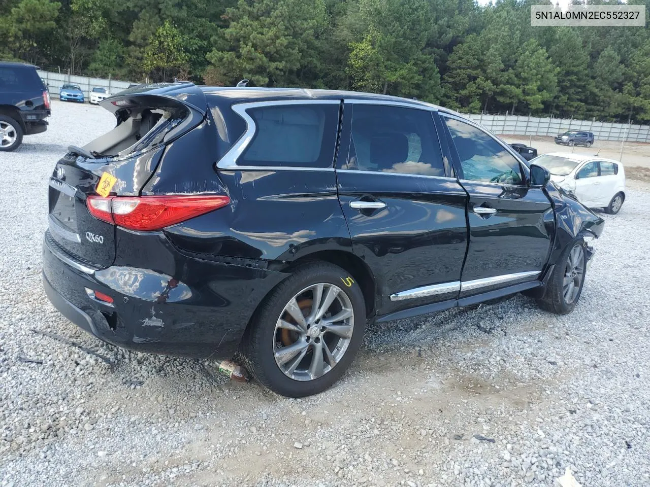 2014 Infiniti Qx60 VIN: 5N1AL0MN2EC552327 Lot: 72613064