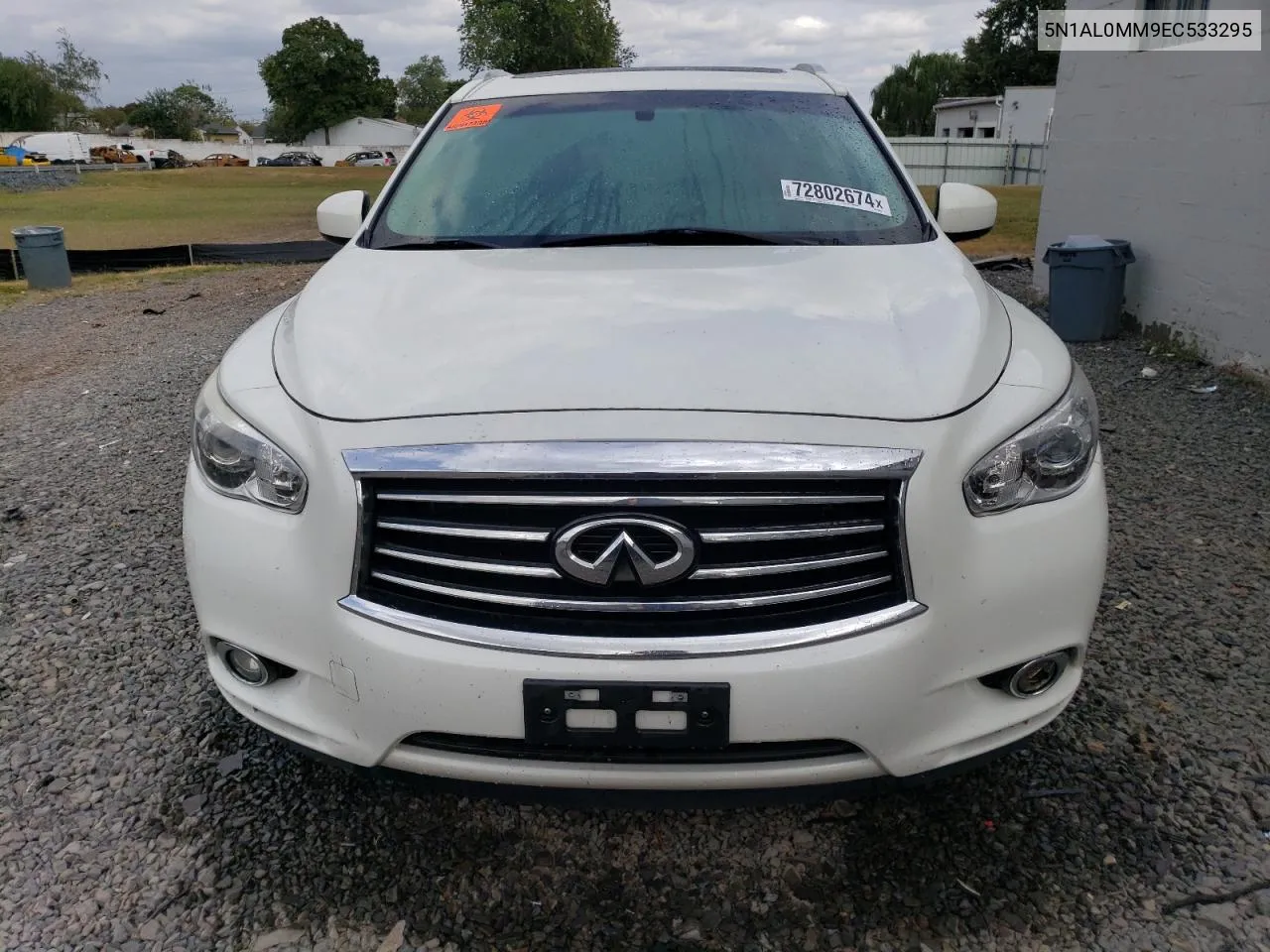 2014 Infiniti Qx60 VIN: 5N1AL0MM9EC533295 Lot: 72802674