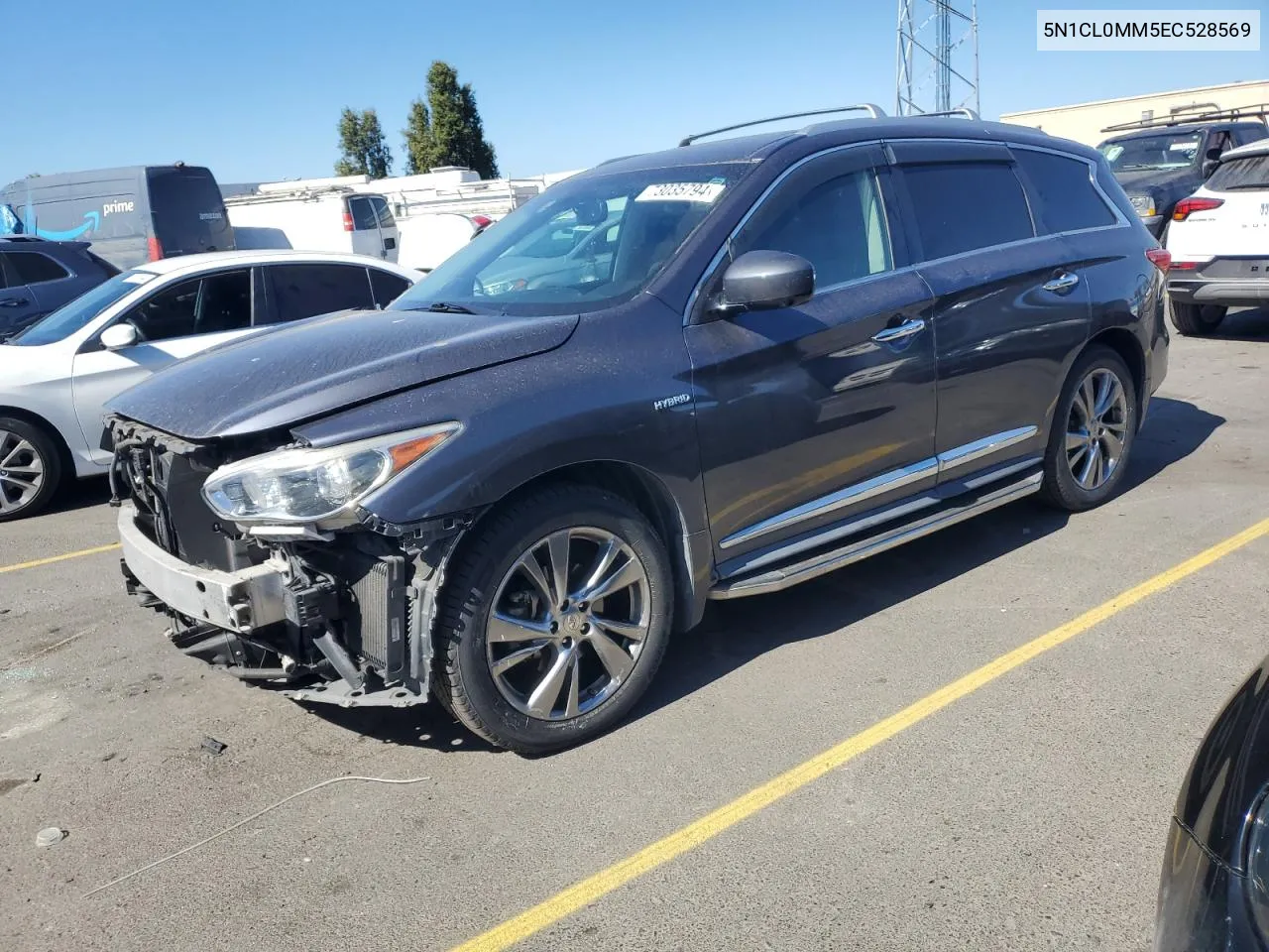 2014 Infiniti Qx60 Hybrid VIN: 5N1CL0MM5EC528569 Lot: 73035794