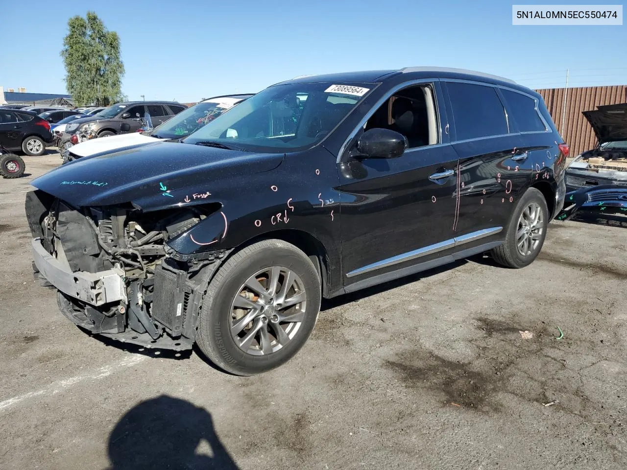 2014 Infiniti Qx60 VIN: 5N1AL0MN5EC550474 Lot: 73089564