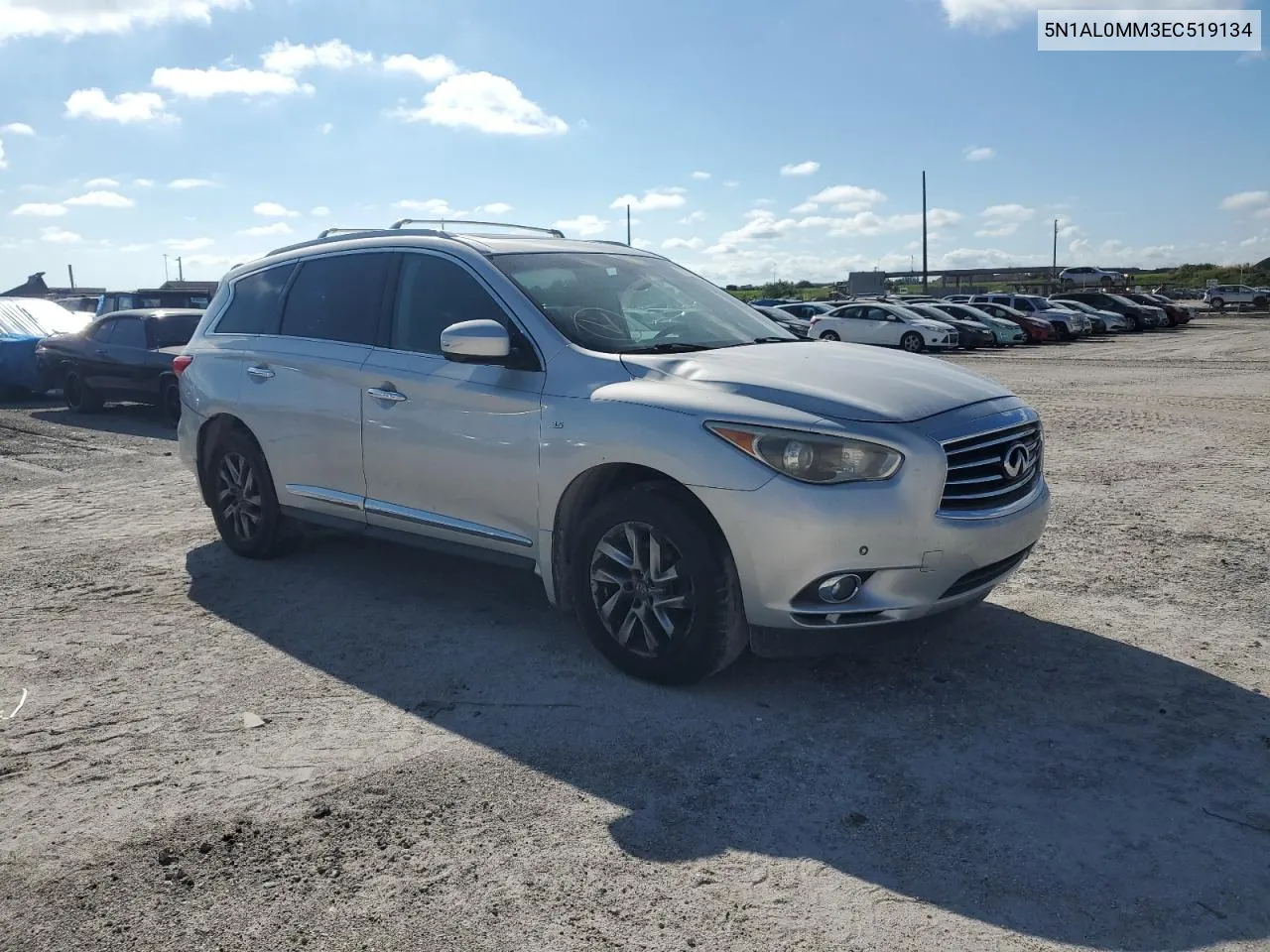 2014 Infiniti Qx60 VIN: 5N1AL0MM3EC519134 Lot: 73333424