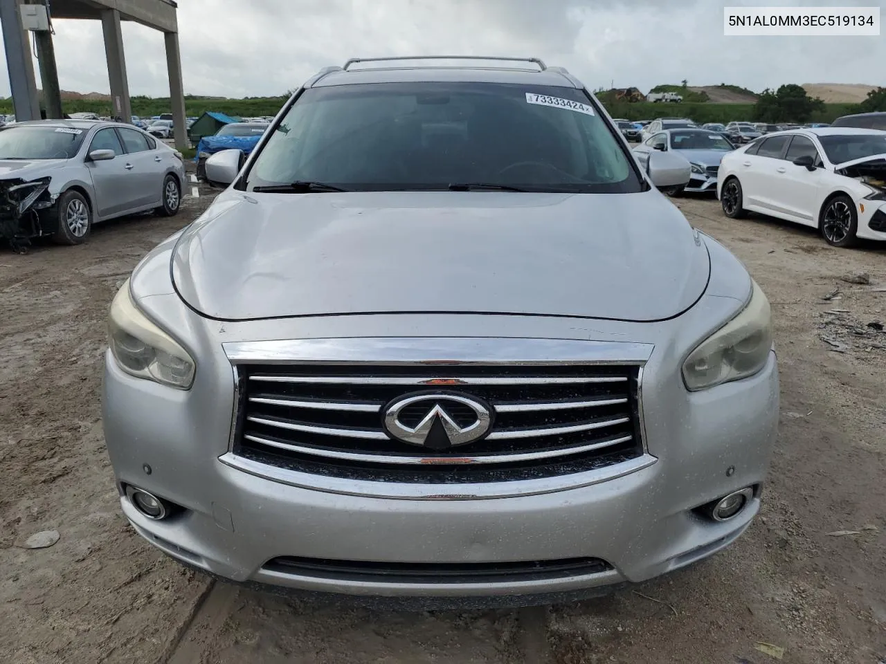 2014 Infiniti Qx60 VIN: 5N1AL0MM3EC519134 Lot: 73333424