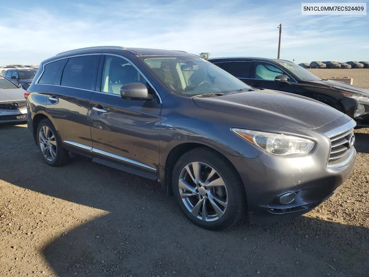 2014 Infiniti Qx60 Hybrid VIN: 5N1CL0MM7EC524409 Lot: 73503134