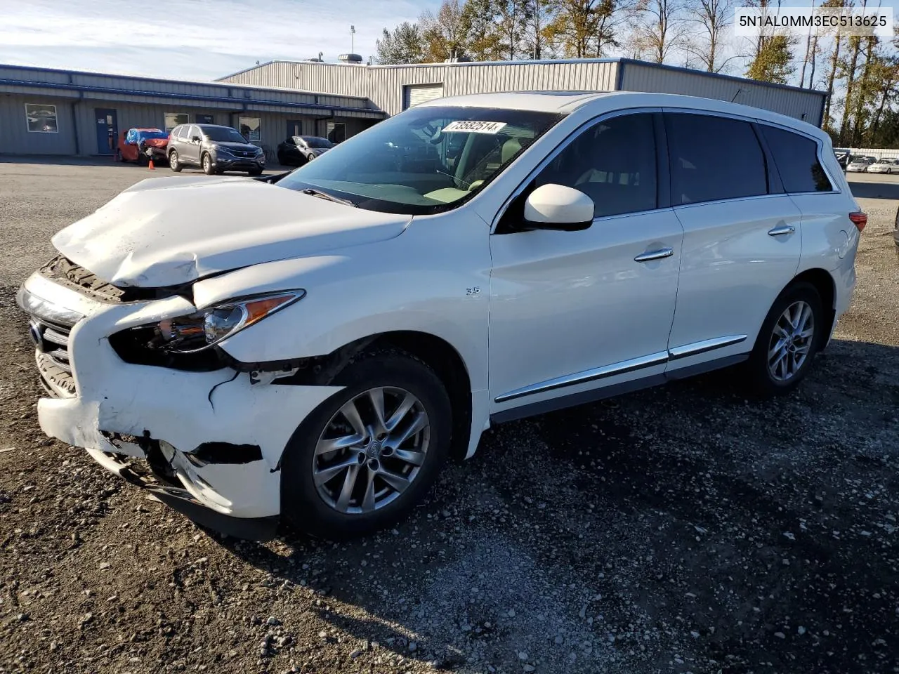 2014 Infiniti Qx60 VIN: 5N1AL0MM3EC513625 Lot: 73582514