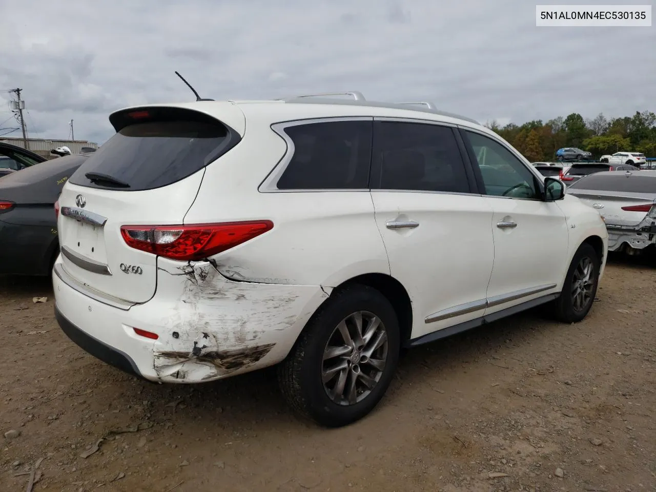 2014 Infiniti Qx60 VIN: 5N1AL0MN4EC530135 Lot: 73687604