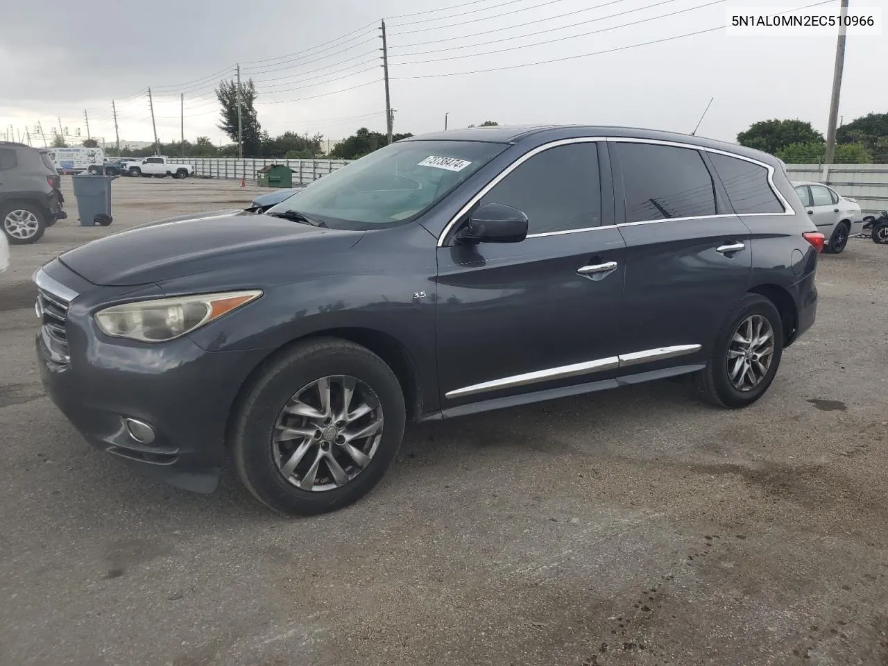 2014 Infiniti Qx60 VIN: 5N1AL0MN2EC510966 Lot: 73738474