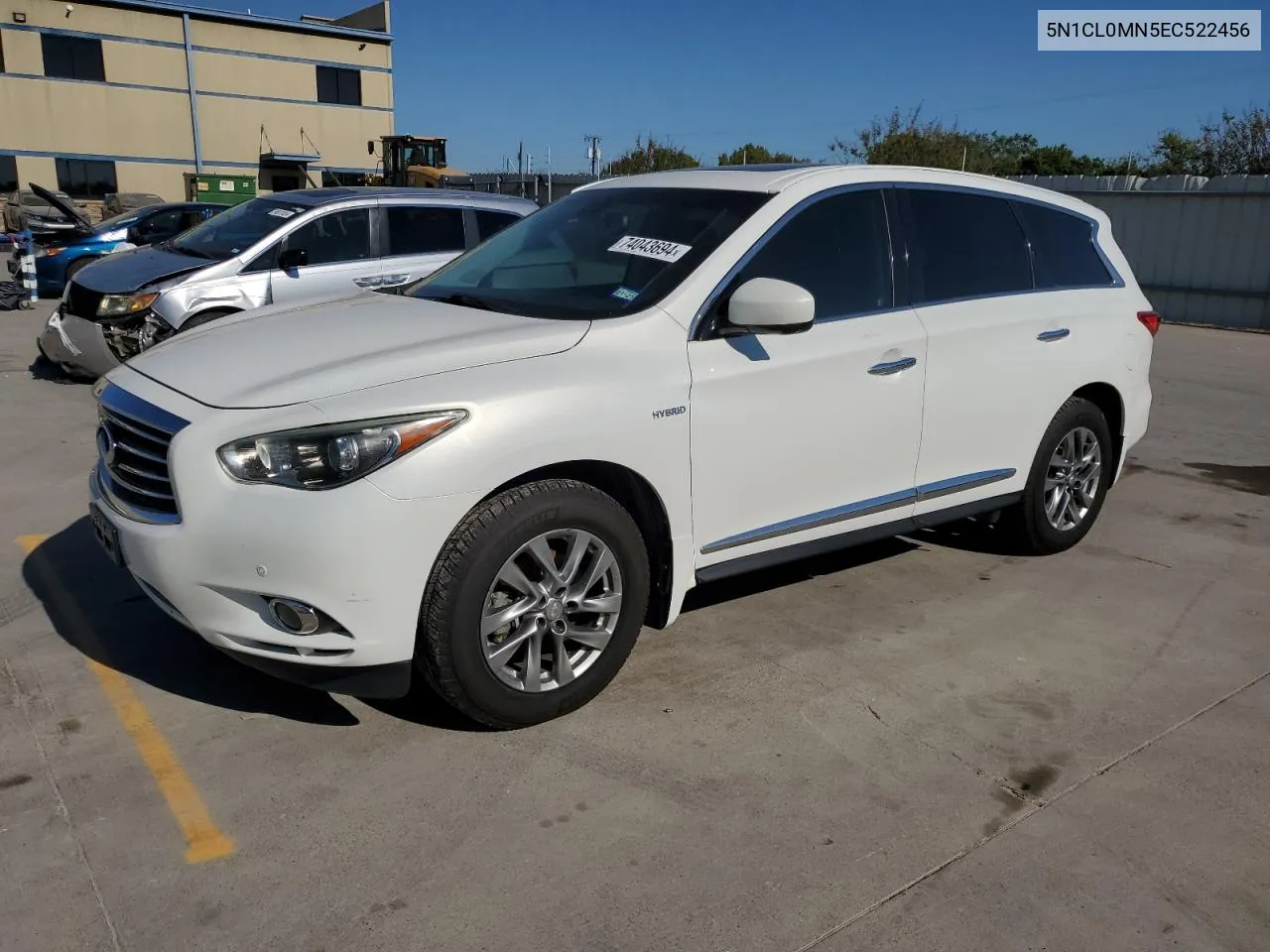 2014 Infiniti Qx60 Hybrid VIN: 5N1CL0MN5EC522456 Lot: 74043694