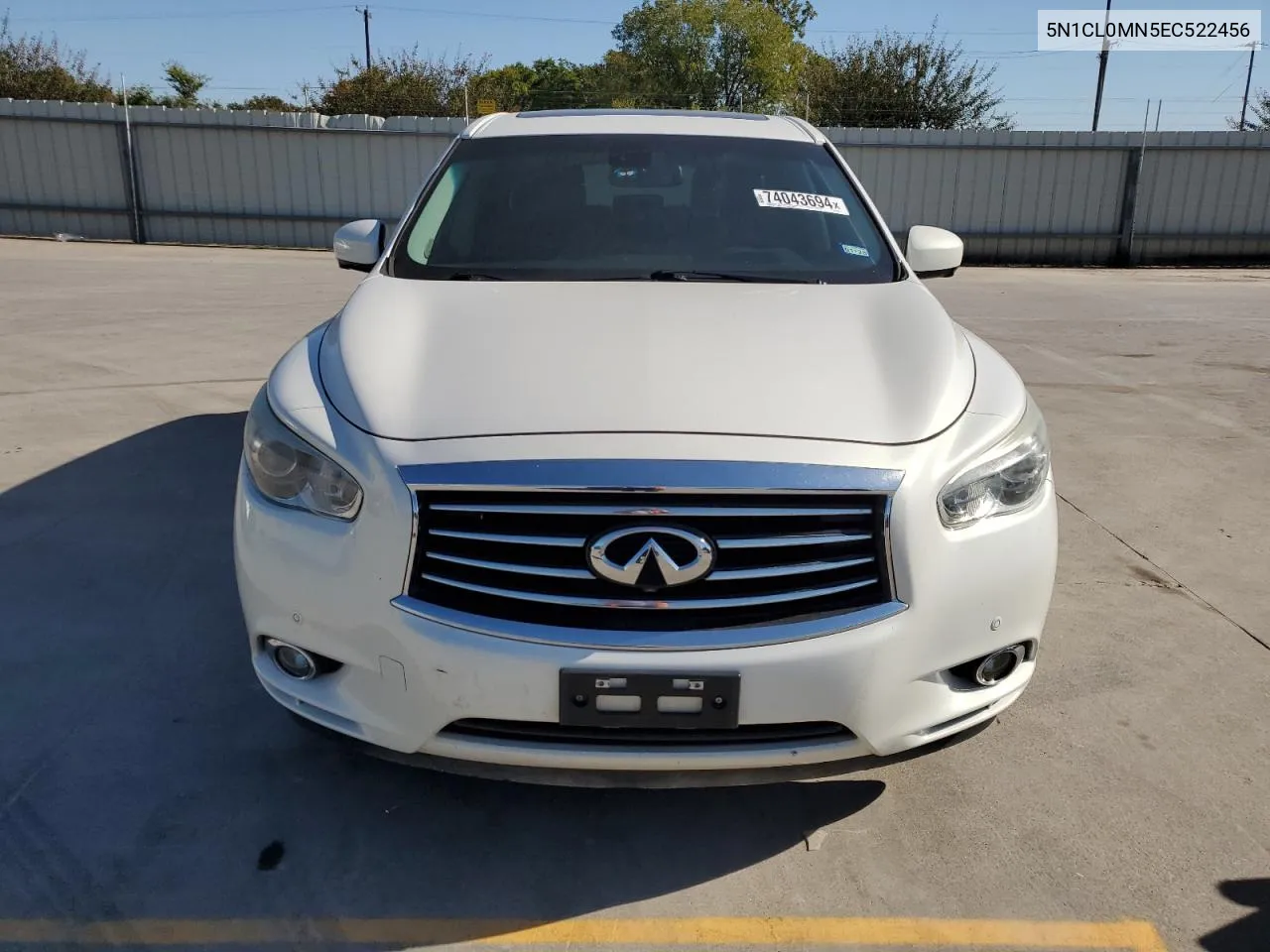 2014 Infiniti Qx60 Hybrid VIN: 5N1CL0MN5EC522456 Lot: 74043694