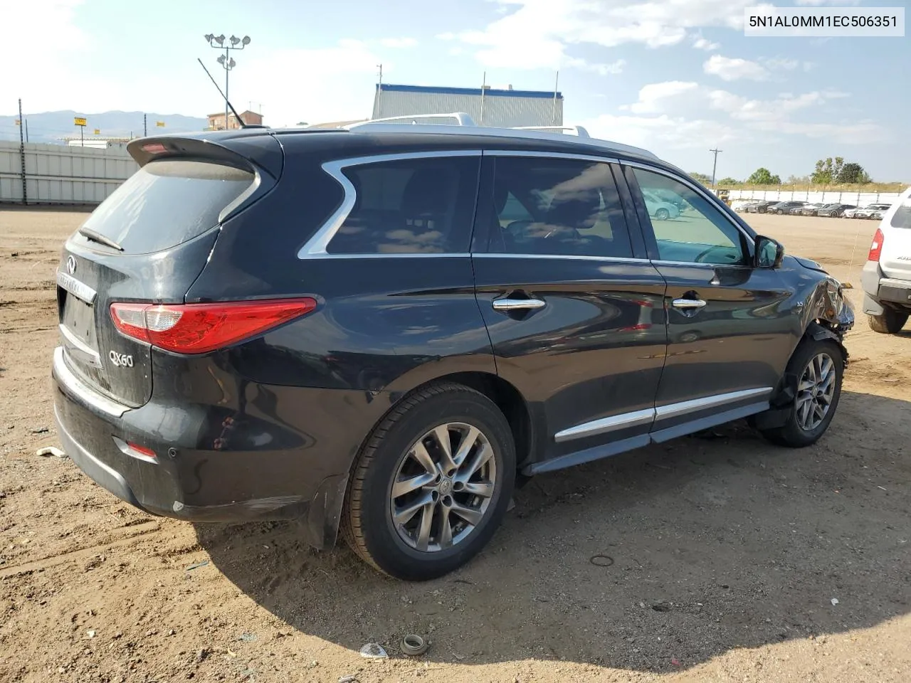 2014 Infiniti Qx60 VIN: 5N1AL0MM1EC506351 Lot: 74089284