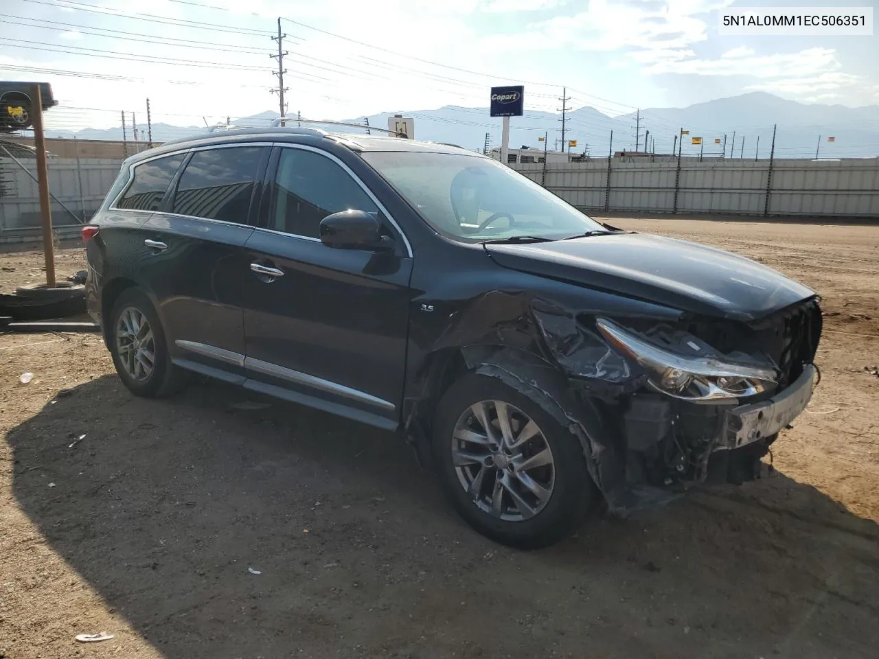 2014 Infiniti Qx60 VIN: 5N1AL0MM1EC506351 Lot: 74089284