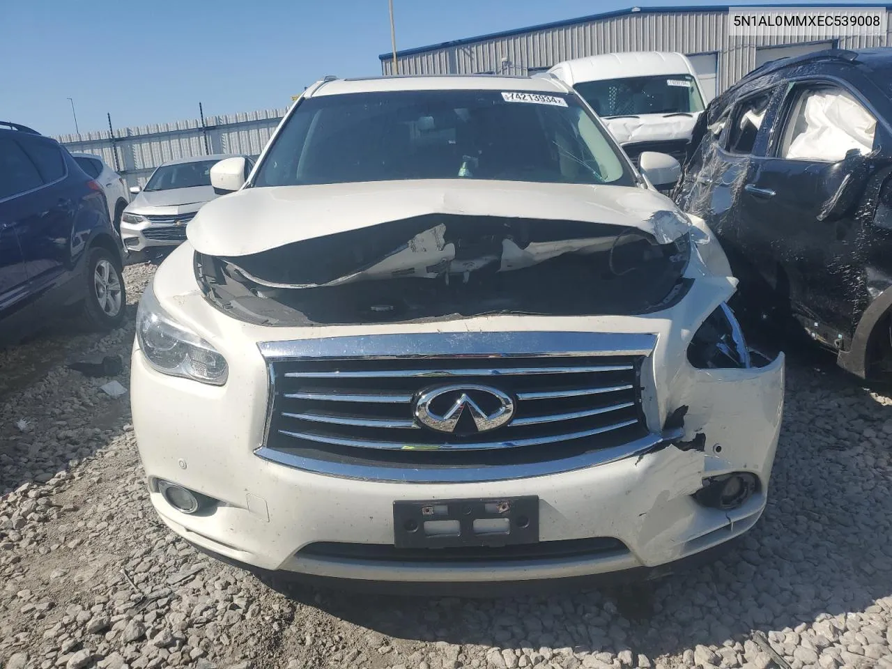 2014 Infiniti Qx60 VIN: 5N1AL0MMXEC539008 Lot: 74213934