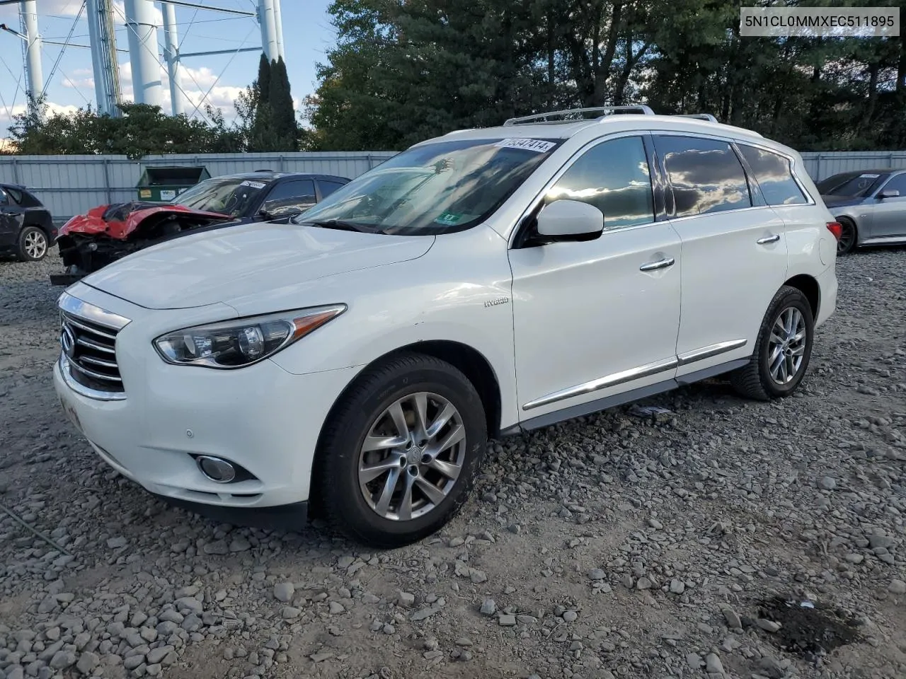 2014 Infiniti Qx60 Hybrid VIN: 5N1CL0MMXEC511895 Lot: 75347414