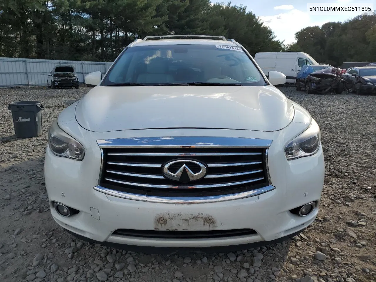 2014 Infiniti Qx60 Hybrid VIN: 5N1CL0MMXEC511895 Lot: 75347414