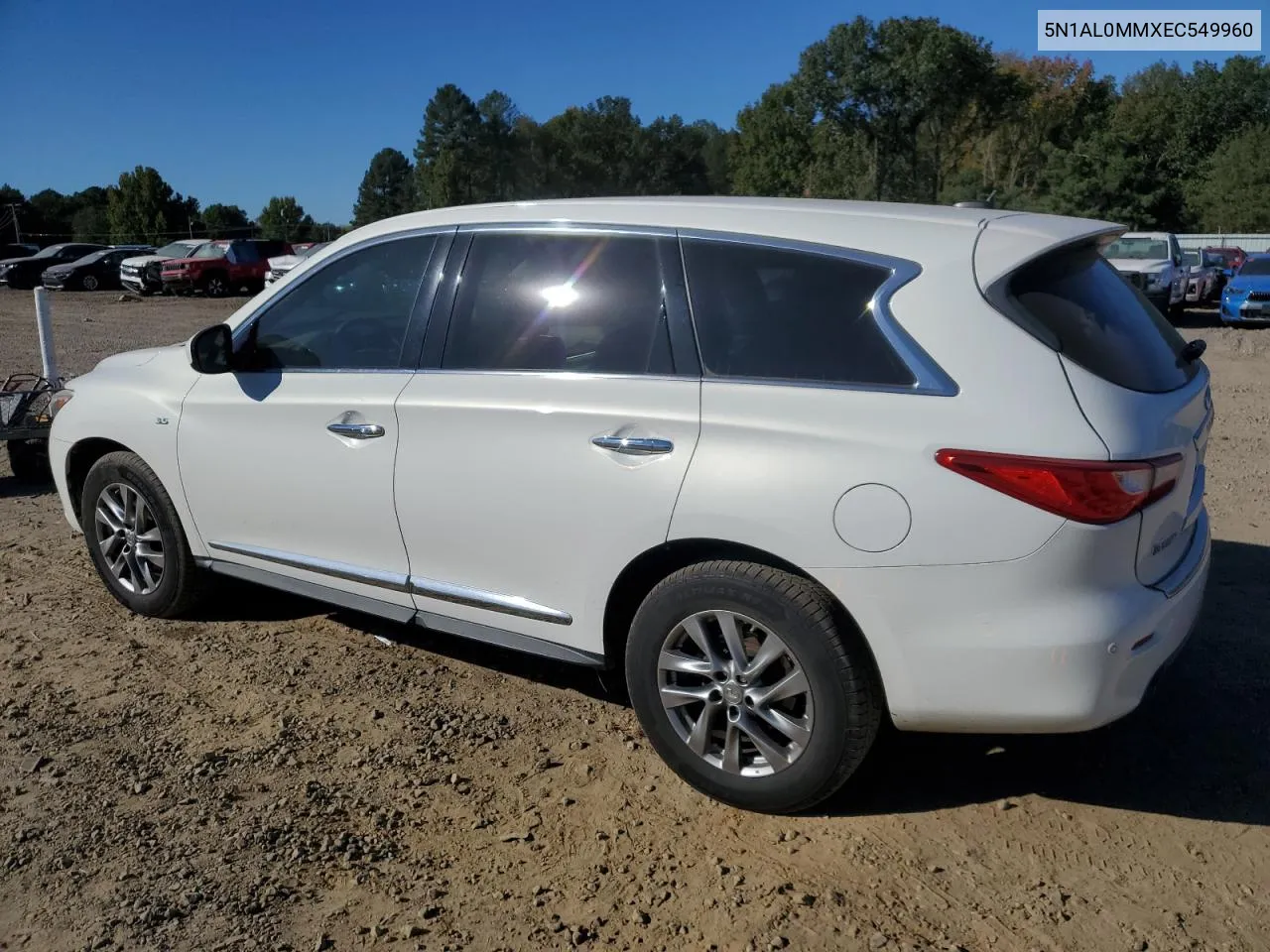 2014 Infiniti Qx60 VIN: 5N1AL0MMXEC549960 Lot: 76114924