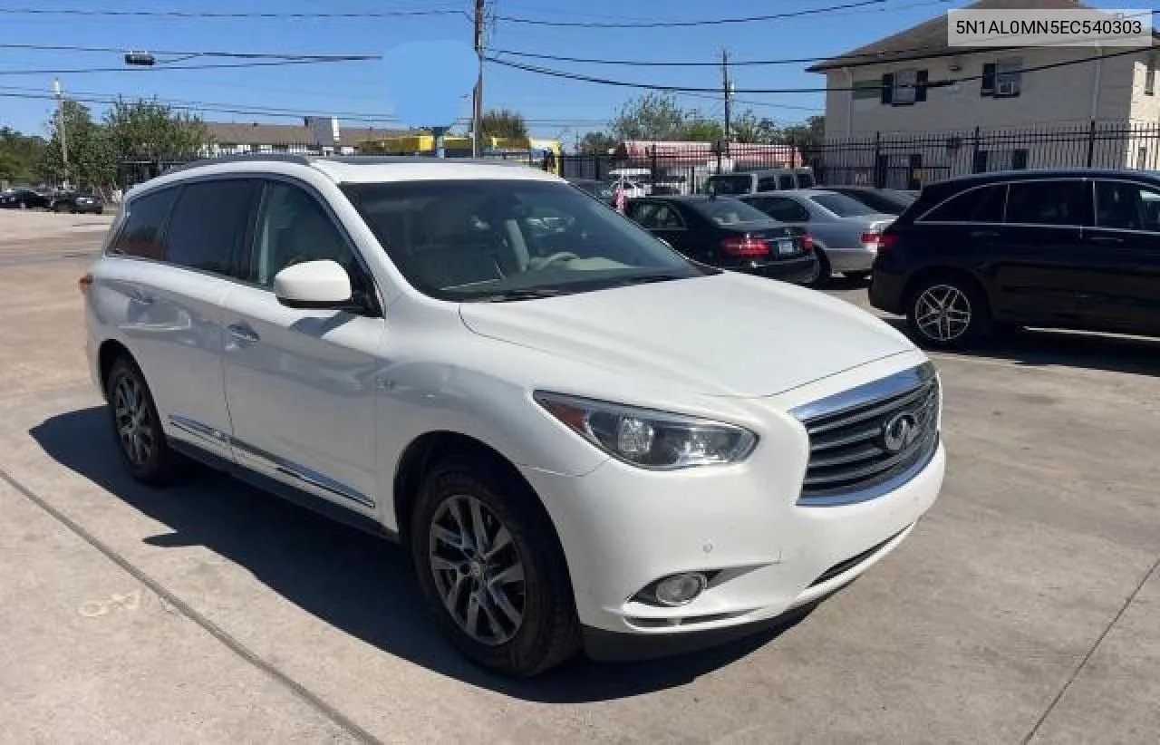 2014 Infiniti Qx60 VIN: 5N1AL0MN5EC540303 Lot: 76948634